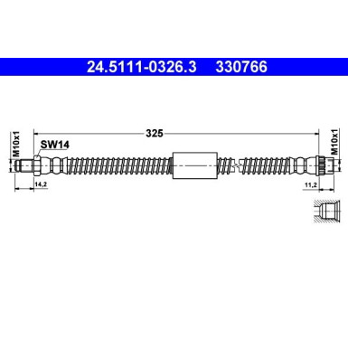 Bremsschlauch 24.5111-0326.3