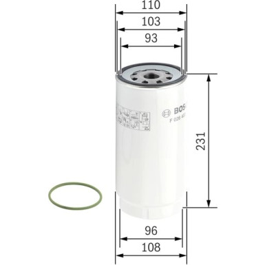 BOSCH Kraftstofffilter F 026 402 038 BOSCH Kraftstofffilter F 026 402 038