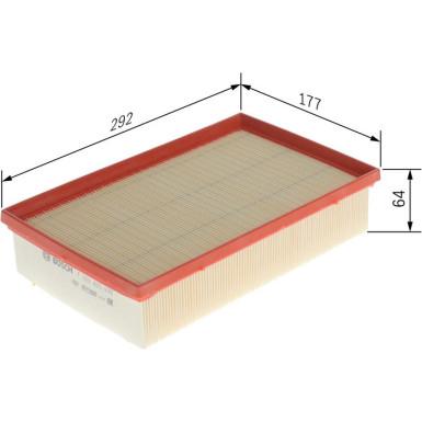 Luftfilter F 026 400 698 Luftfilter F 026 400 698