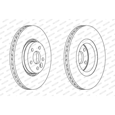 Bremsscheibe DDF1607C-1 Bremsscheibe DDF1607C-1