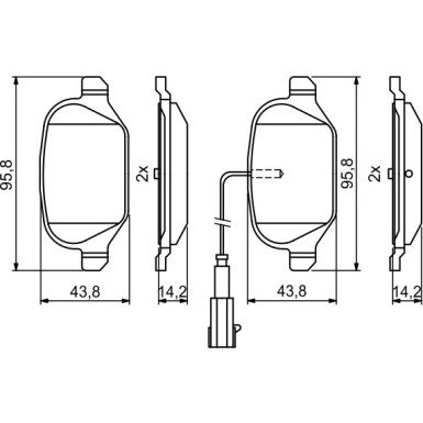 BOSCH Bremsbelagsatz, Scheibenbremse 0 986 494 779 BOSCH Bremsbelagsatz, Scheibenbremse 0 986 494 779