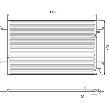 Kondensator, Klimaanlage 814004 Kondensator, Klimaanlage 814004