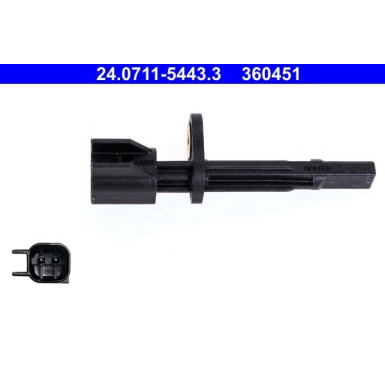 Sensor, Raddrehzahl 24.0711-5443.3 Sensor, Raddrehzahl 24.0711-5443.3