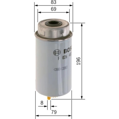 BOSCH Kraftstofffilter F 026 402 040
