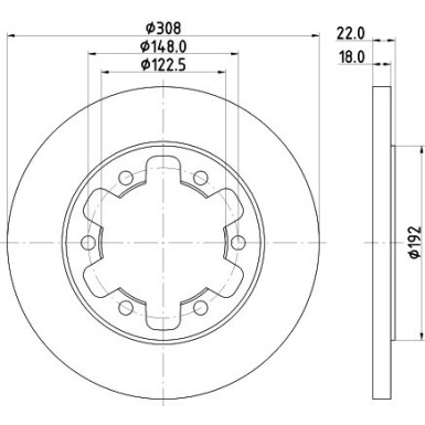 Bremsscheibe 8DD 355 122-831 Bremsscheibe 8DD 355 122-831