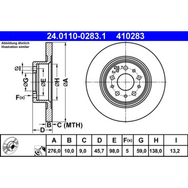 Bremsscheibe 24.0110-0283.1