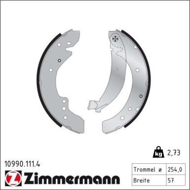 Bremsbackensatz 10990.111.4 Bremsbackensatz 10990.111.4