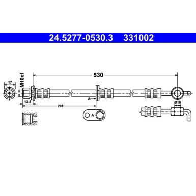 ATE Bremsschlauch 24.5277-0530.3