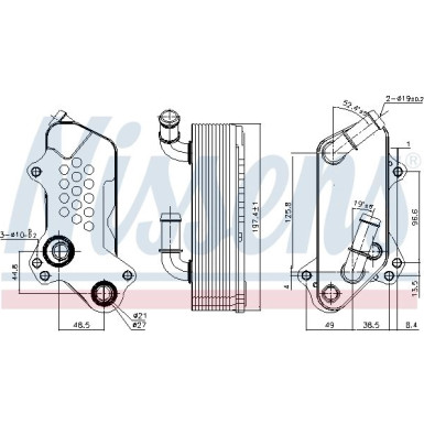 Nissens Ölkühler, Motoröl FIRST FIT 91126