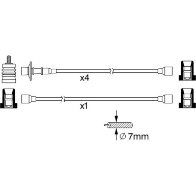 BOSCH Zündleitungssatz 0 986 356 370