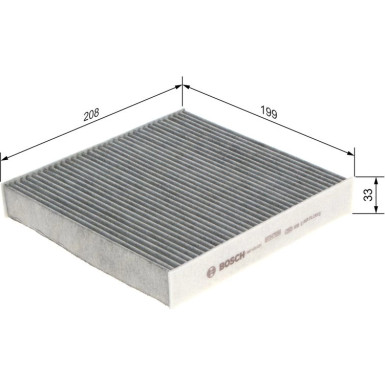 BOSCH 1 987 435 031 Innenraumfilter BOSCH 1 987 435 031 Innenraumfilter