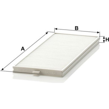 MANN-FILTER CU 2506-2 Innenraumfilter, Partikelfilter