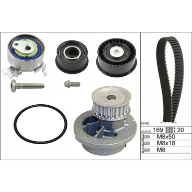 Wasserpumpe + Zahnriemensatz 530 0078 30 Wasserpumpe + Zahnriemensatz 530 0078 30