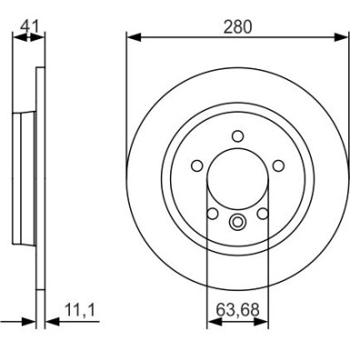 BOSCH Bremsscheibe 0 986 479 691 BOSCH Bremsscheibe 0 986 479 691
