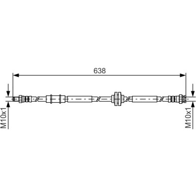 BOSCH Bremsschlauch 1 987 481 399