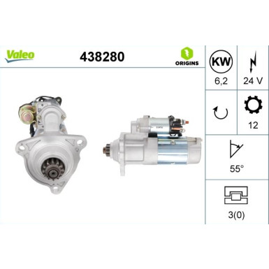Starter Valeo Origins New OE TECHNOLOGIE 438280