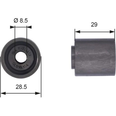 Gates Umlenk-/Führungsrolle, Zahnriemen PowerGrip™ T42045