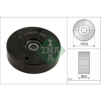 INA Spannrolle, Keilrippenriemen 531 0551 20