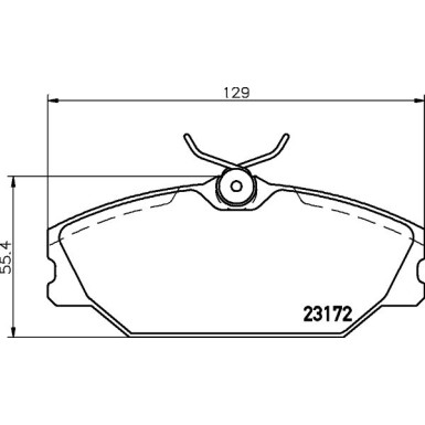 Hella Bremsbelagsatz, Scheibenbremse 8DB 355 019-391 Hella Bremsbelagsatz, Scheibenbremse 8DB 355 019-391