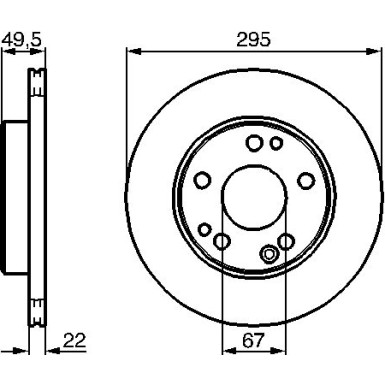 BOSCH Bremsscheibe 0 986 478 525