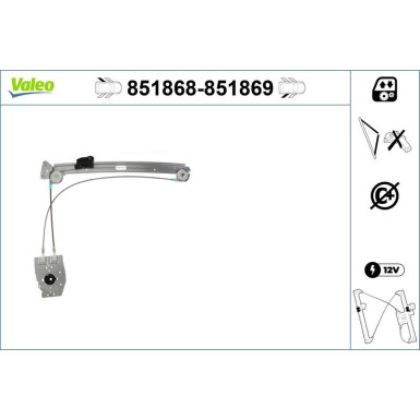 Valeo Fensterheber 851868