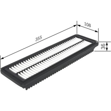 BOSCH F 026 400 455 Luftfilter BOSCH F 026 400 455 Luftfilter