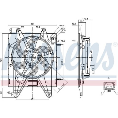 Lüfter, Motorkühlung 85166 Lüfter, Motorkühlung 85166