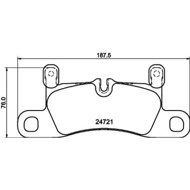 Hella Bremsbelagsatz, Scheibenbremse 8DB 355 015-121