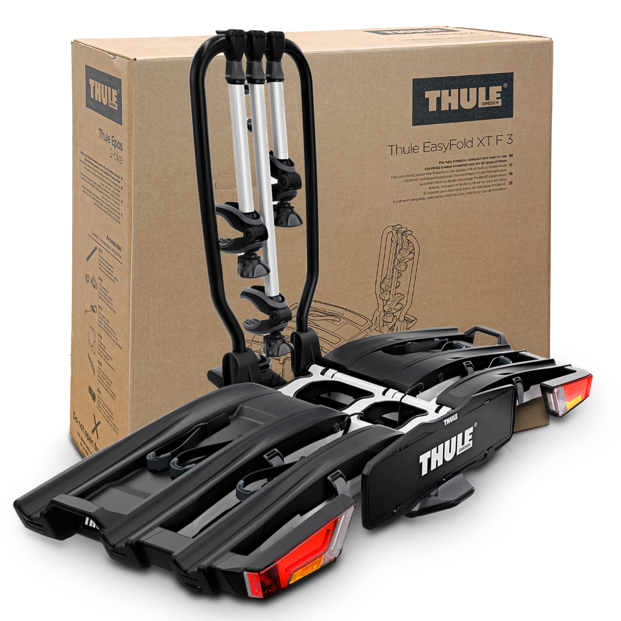 THULE 9665 EasyFold XT F 3 Fix4Bike Fahrradträger faltbar