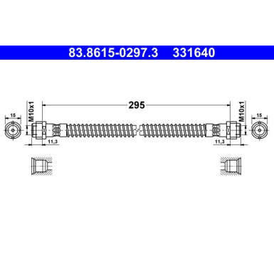Bremsschlauch 83.8615-0297.3
