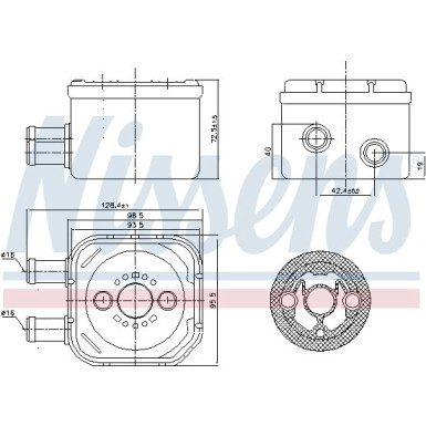 Ölkühler, Motoröl 90652 Ölkühler, Motoröl 90652