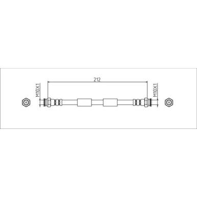 Metzger Bremsschlauch 4111807