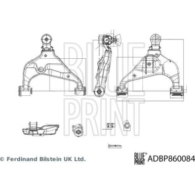 Blue Print Lenker, Radaufhängung ADBP860084