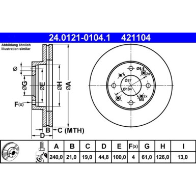 Bremsscheibe 24.0121-0104.1