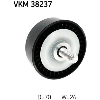 SKF Umlenk-/Führungsrolle, Keilrippenriemen VKM 38237