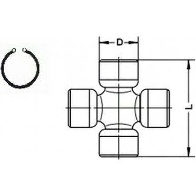 Gelenk, Längswelle U 230 Gelenk, Längswelle U 230