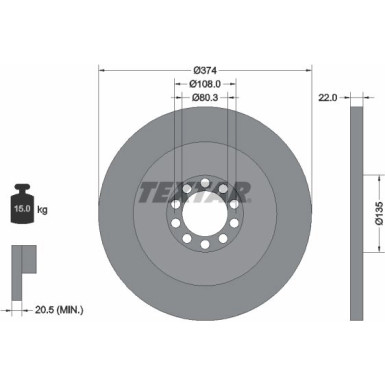 Bremsscheibe 93015500 Bremsscheibe 93015500