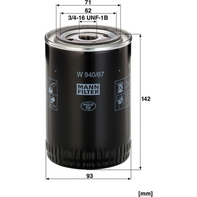 Ölfilter W 940/67