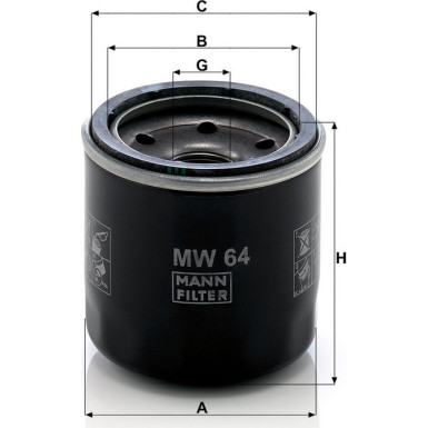 Mann-Filter Ölfilter MW 64 Mann-Filter Ölfilter MW 64