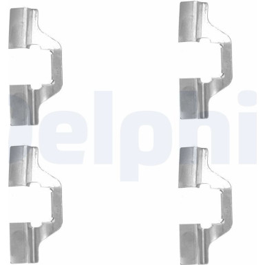 Delphi Zubehörsatz, Scheibenbremsbelag LX0492