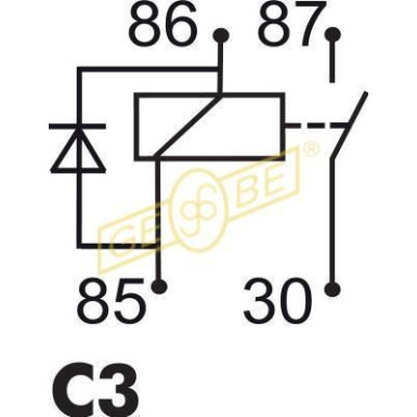 GEBE Relais, Arbeitsstrom 9 9318 1