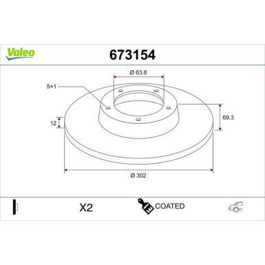 Bremsscheibe 673154 Bremsscheibe 673154
