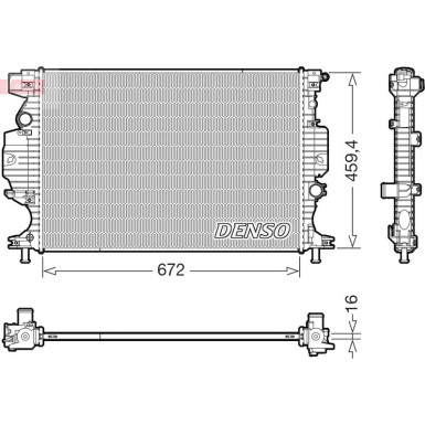 Kühler, Motorkühlung DRM10121 Kühler, Motorkühlung DRM10121