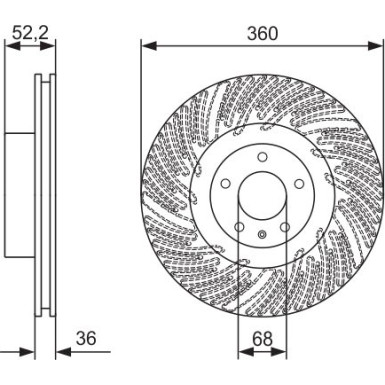 Bremsscheibe 0 986 479 D27 Bremsscheibe 0 986 479 D27