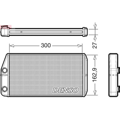 Denso Wärmetauscher, Innenraumheizung DRR01002