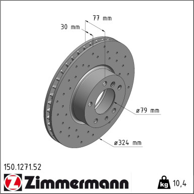 Bremsscheibe 150.1271.52 Bremsscheibe 150.1271.52
