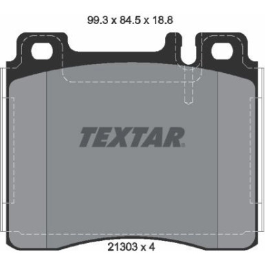 Textar Bremsbelagsatz, Scheibenbremse Q+ 2130304