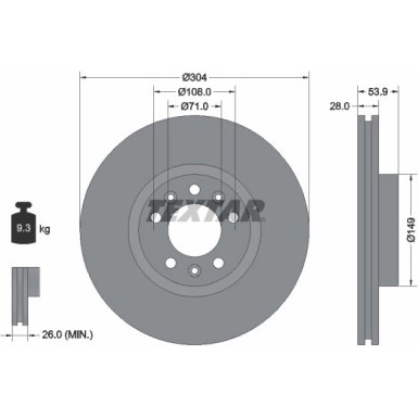 Bremsscheibe 92287203 Bremsscheibe 92287203