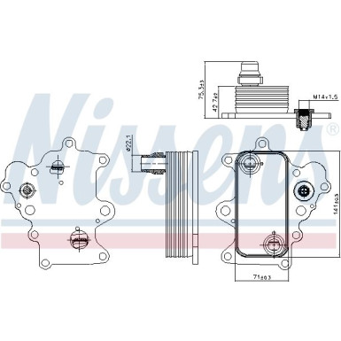 Ölkühler, Motoröl 90885