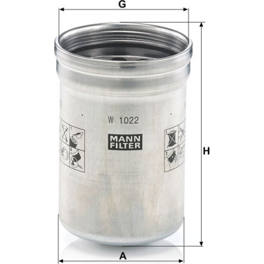 Mann-Filter Ölfilter W 1022